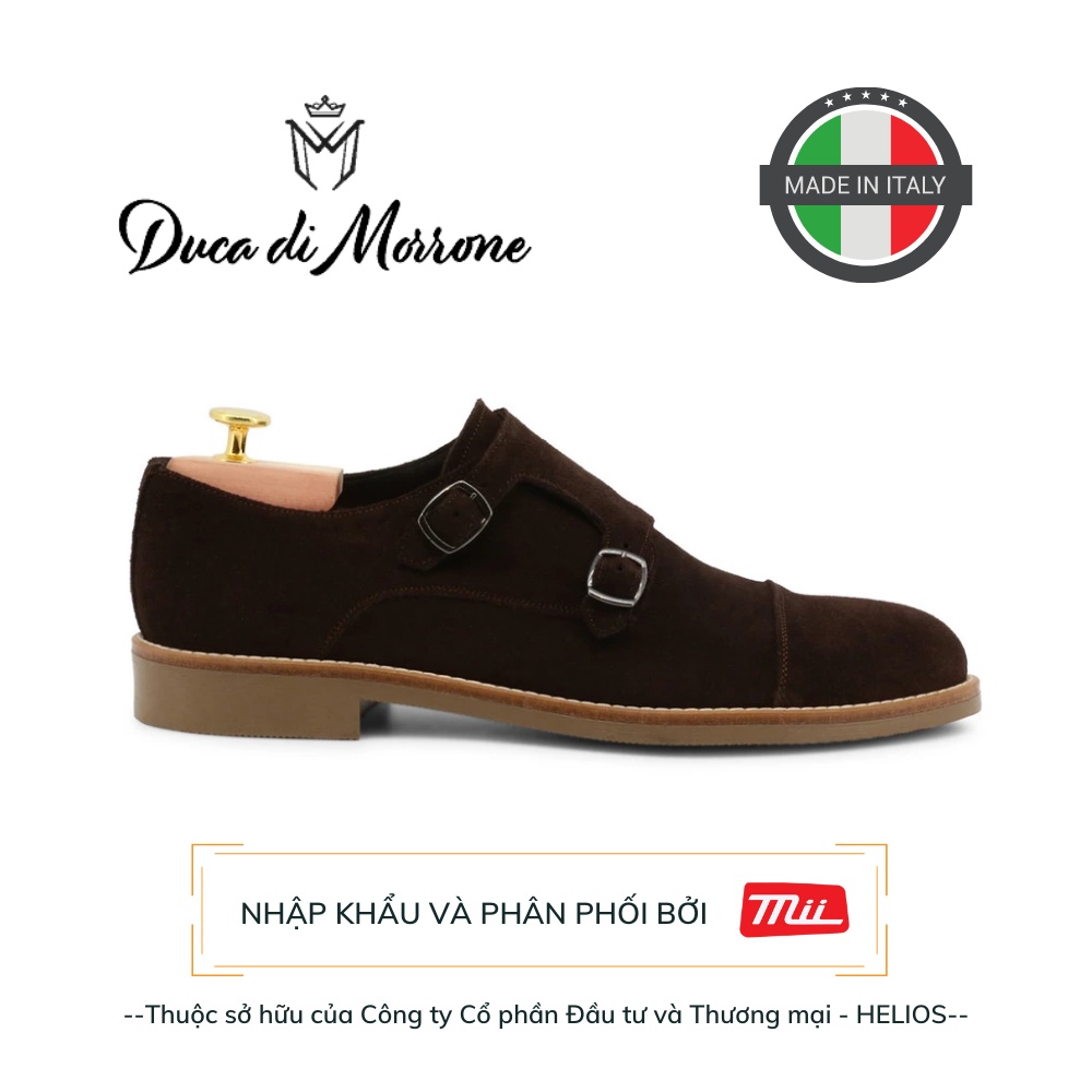 Giày Monk Strap Nam Da Nam Loafer Cao Cấp DUCA DI MORRONE  - Sản xuất và nhập khẩu Chính Hãng Từ Ý_ALCIDE-CAM