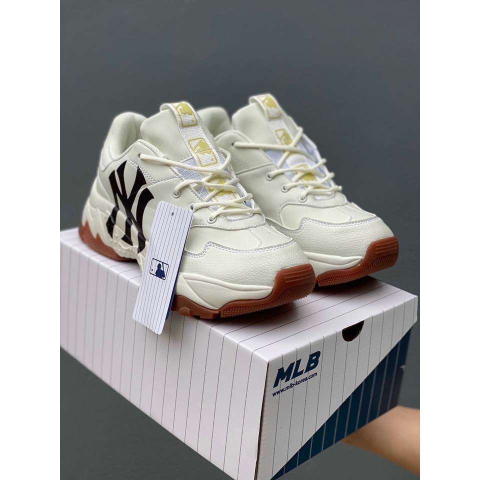Giày MLB BOSTON, MLB LA, MLB ĐẾ NÂU đen cổ thấp, giày mlb chuẩn S.cấp full phụ kiện