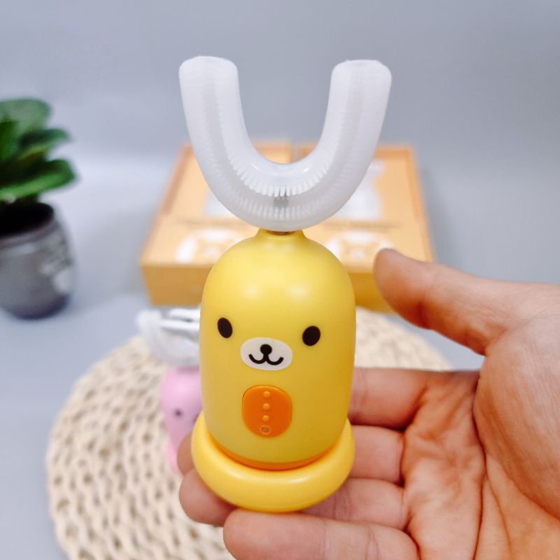 Bàn chải đánh răng điện trẻ em hình chữ U CHIBÉ CB004