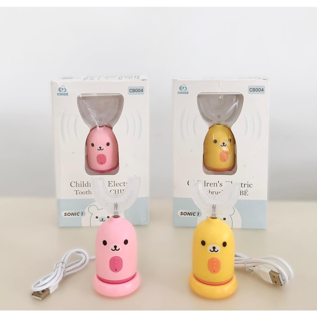 Bàn chải đánh răng điện trẻ em hình chữ U CHIBÉ CB004