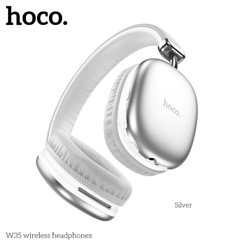 Tai Nghe Chụp Tai Hoco W35 - Pin Siêu Trâu 40h, Bluetooth V5.3, Kiểu Dáng Sang Trọng, Chống Ồn, Chống Thấm Nước.
