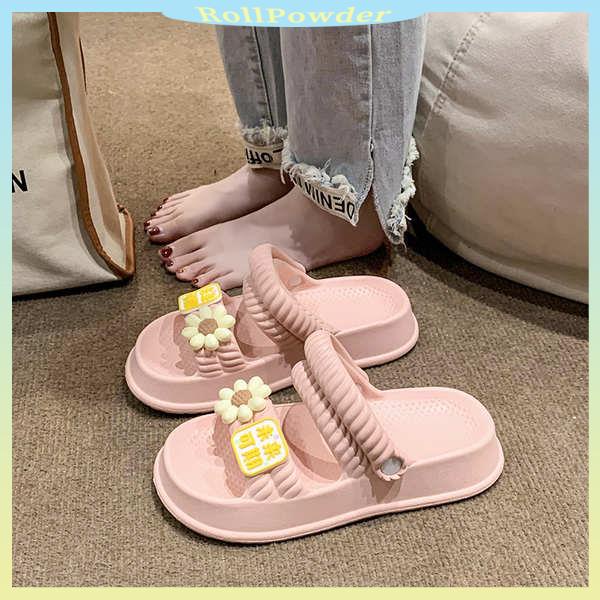 Dép bánh mì đế cao dễ thương mềm dưới phong cách mới