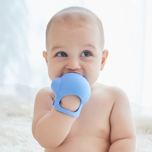 Set 2 bao tay gặm nướu Simtong silicon cao cấp cho bé