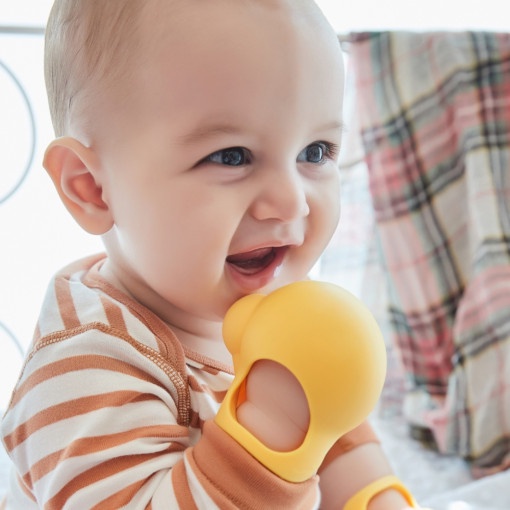 Set 2 bao tay gặm nướu Simtong silicon cao cấp cho bé