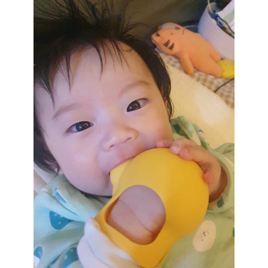 Set 2 bao tay gặm nướu Simtong silicon cao cấp cho bé