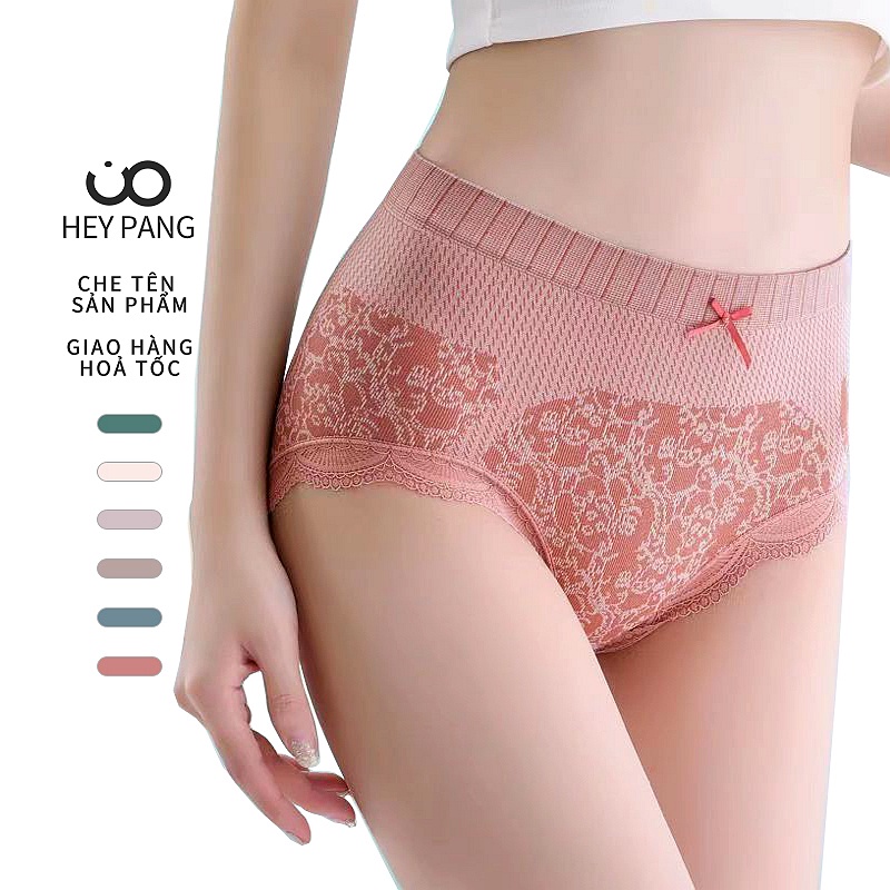 Quần lót nữ cotton big size 70kg cao cấp viền ren co giãn 4 chiều thấm hút mồ hôi HEYPANG VN003-2