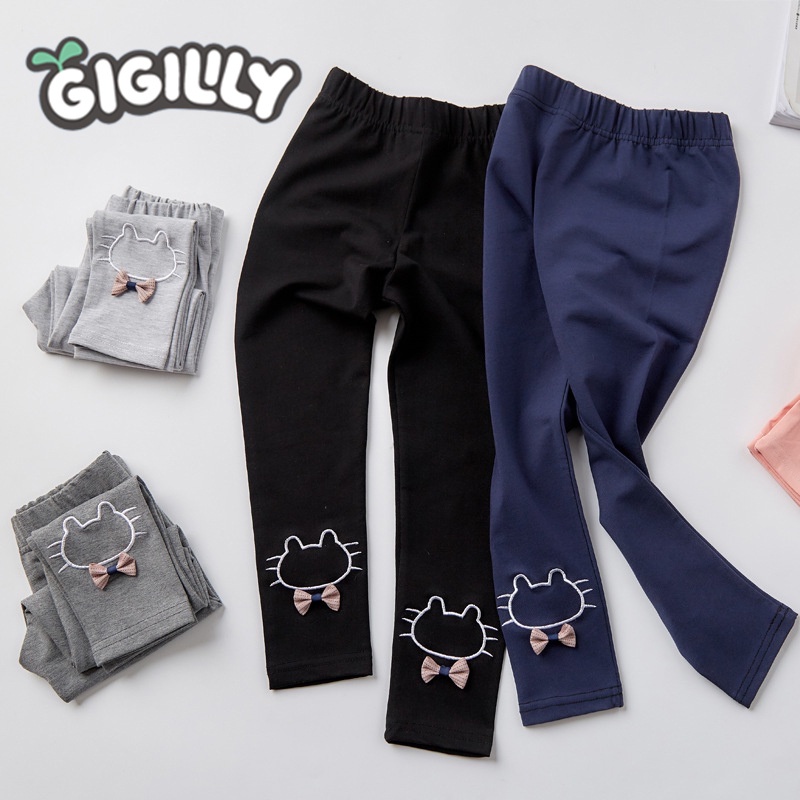 Quần legging dài INSULAR họa tiết hoạt hình thời trang xuân thu cho bé gái
