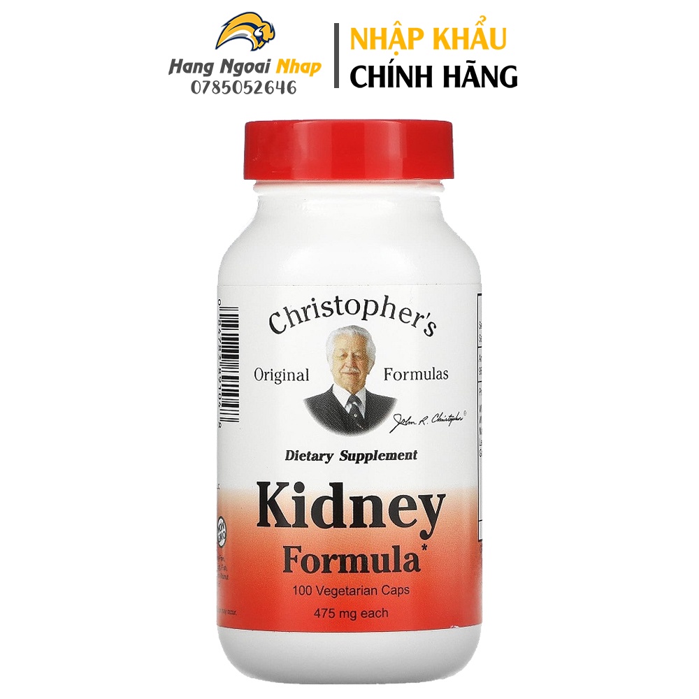 Dr. Christopher's Original Formulas Kidney Formula 475mg Viên Uống Bổ Thận 100 viên