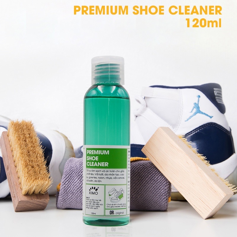 Chai dung dịch làm sạch chuyên sâu giày Prenium XIMO 120ml (Giày Sneaker, Giày Thể Thao)