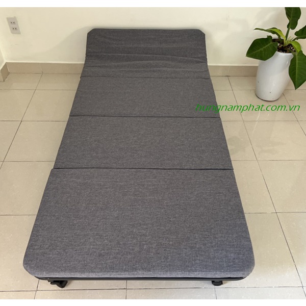 Giường Gấp Văn Phòng 4 Khúc, Giường ngủ trưa, gấp 4 khúc đệm siêu cao cấp,có thể gấp thành ghế tiện cho dân văn phòng