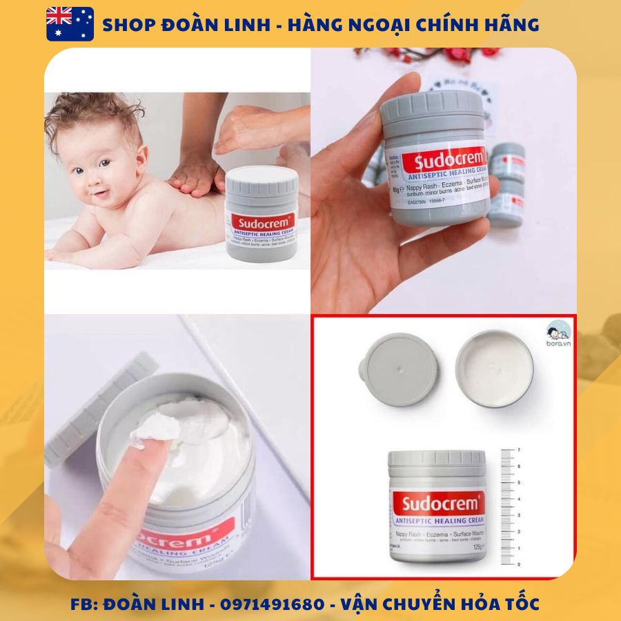 Kem chống hăm tã em bé Sudocrem, Kem Hăm Sudocream, kem chống hăm, kem hăm tã cho bé sơ sinh, Hàng chính hãng