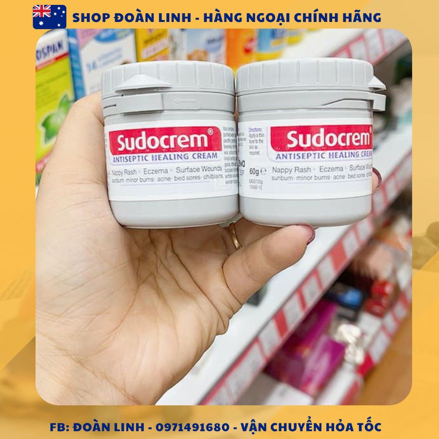 Kem chống hăm tã em bé Sudocrem, Kem Hăm Sudocream, kem chống hăm, kem hăm tã cho bé sơ sinh, Hàng chính hãng