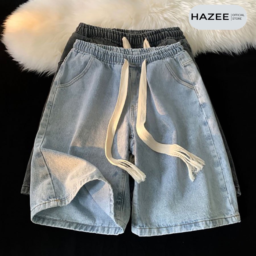 Quần Sooc Jean co giãn HAZEE cho nam và nữ chất liệu cotton jean mát mẽ mẫu quần short JEAN new hè 2023