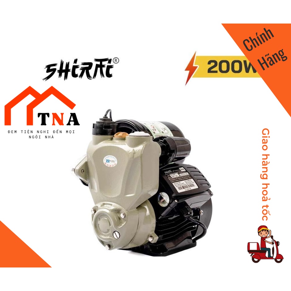 Máy bơm nước điện tử tự động tăng áp Shirai JLM 200 / JLm 200A không gây ồn - hàng chính hãng