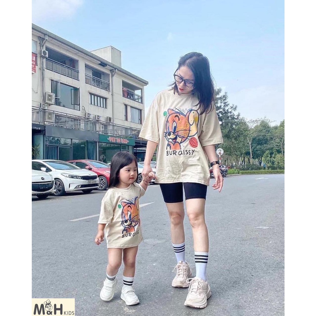áo micky mẹ bé
