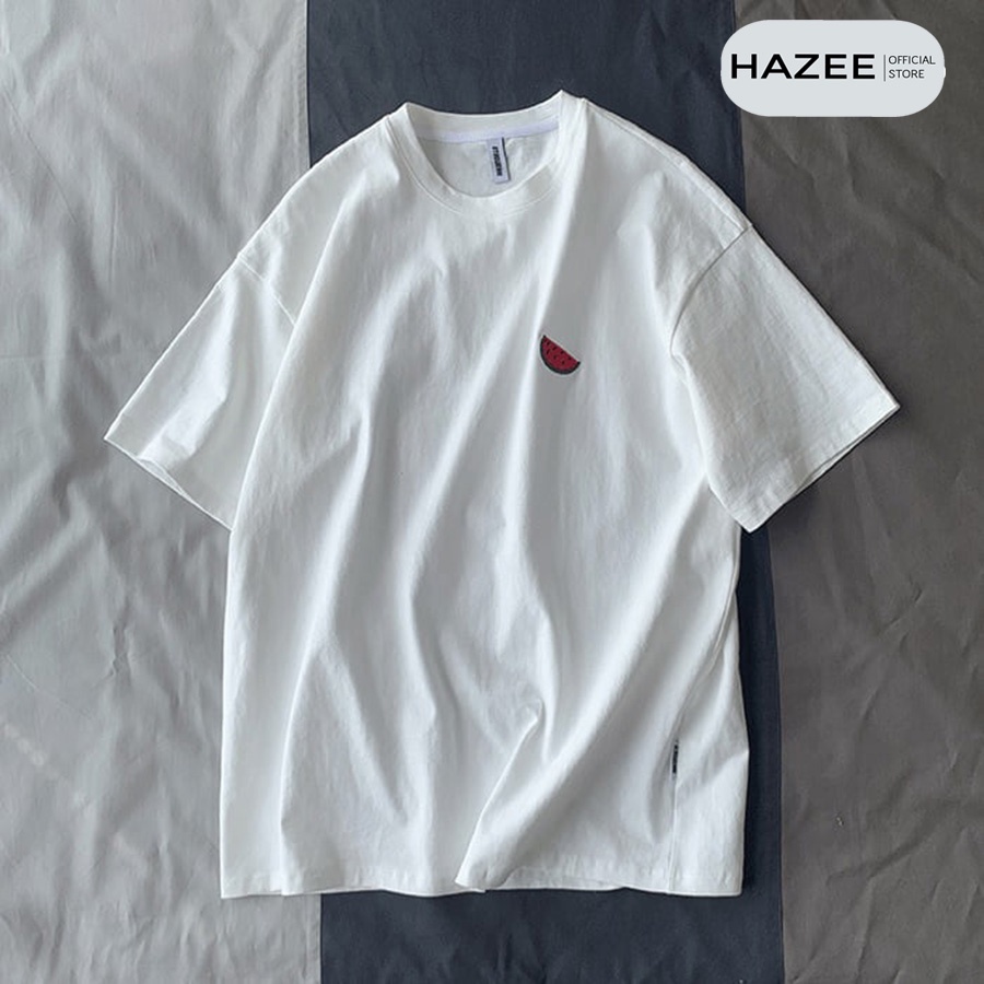 Áo thun nữ HAZEE Chất liệu cotton 100% in hình trái cây tay lỡ