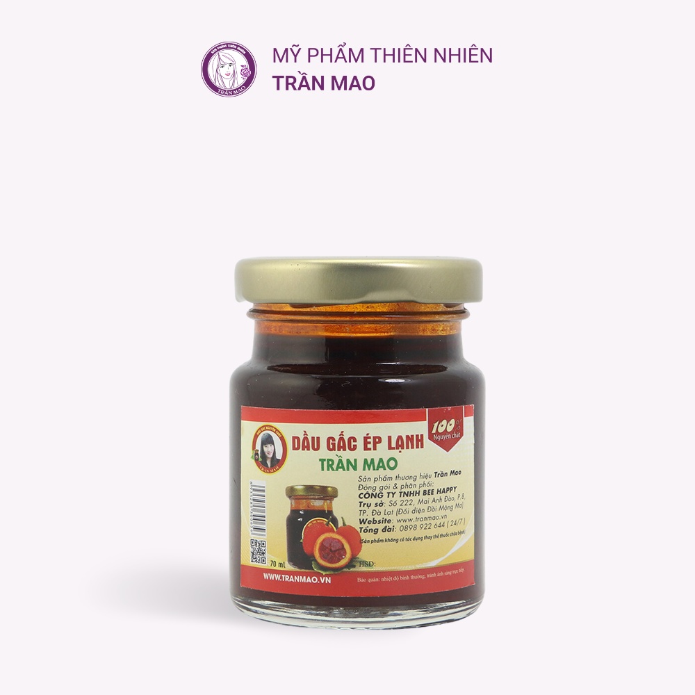 Dầu Gấc Ép Lạnh Nguyên Chất Giúp Sáng Mắt - Đẹp Da, Hỗ Trợ Giảm Tình Trạng Nám Da