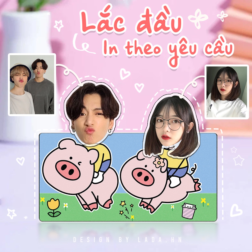 Mô hình standee lắc đầu cặp đôi in theo yêu cầu, mô hình lắc đầu chạy bằng pin in theo yêu cầu đáng yêu làm quà tặng