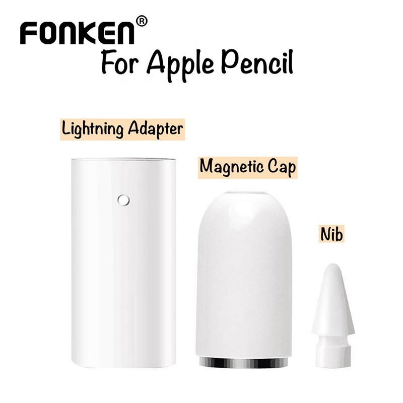 Nắp đậy FONKEN từ tính thay thế thích hợp cho bút cảm ứng Apple Pencil 1