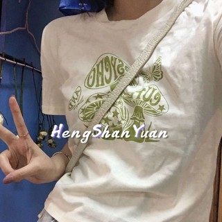 Áo Thun Ngắn Tay Ôm Dáng Phong Cách retro Thời Trang Cho Nữ