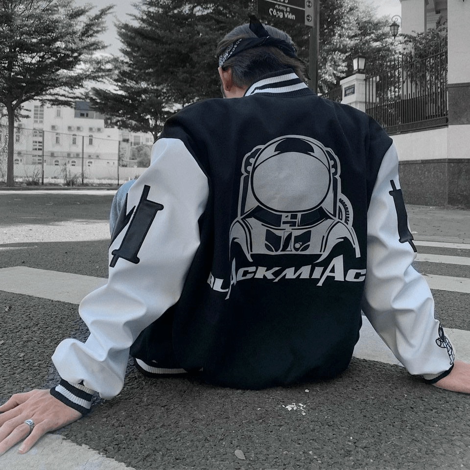 Áo khoác dù nam nữ, áo khoác bomber unisex in chữ BALCK phối viền cực đẹp thích hợp đi chơi đi dạo Kyt_Fashion