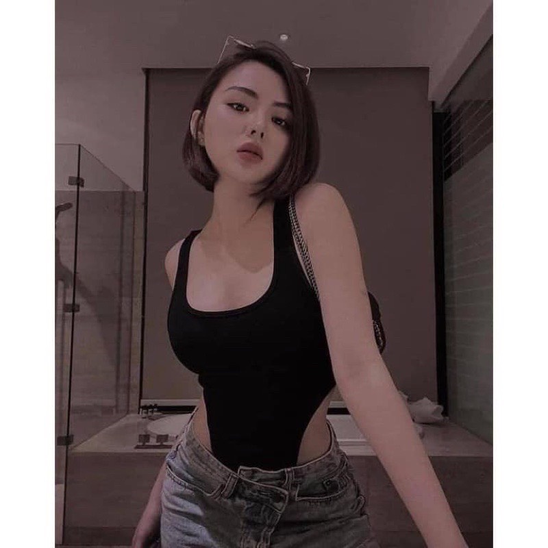 Áo bodysuit siêu hách dáng chất len tăm- Ringu shop