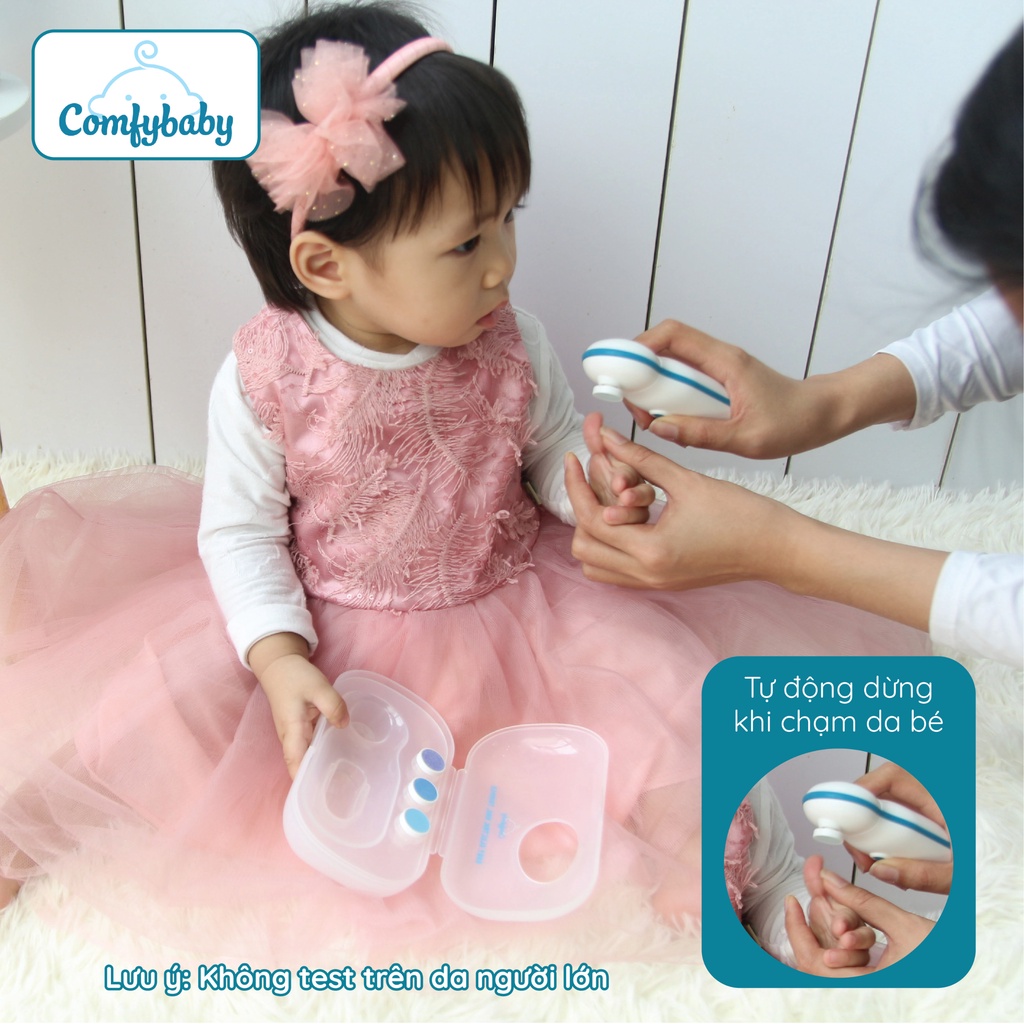 Máy dũa móng tay tự động cho trẻ Comfybaby ME4450, cắt móng tay an toàn cho bé, mài móng tay cho trẻ sơ sinh