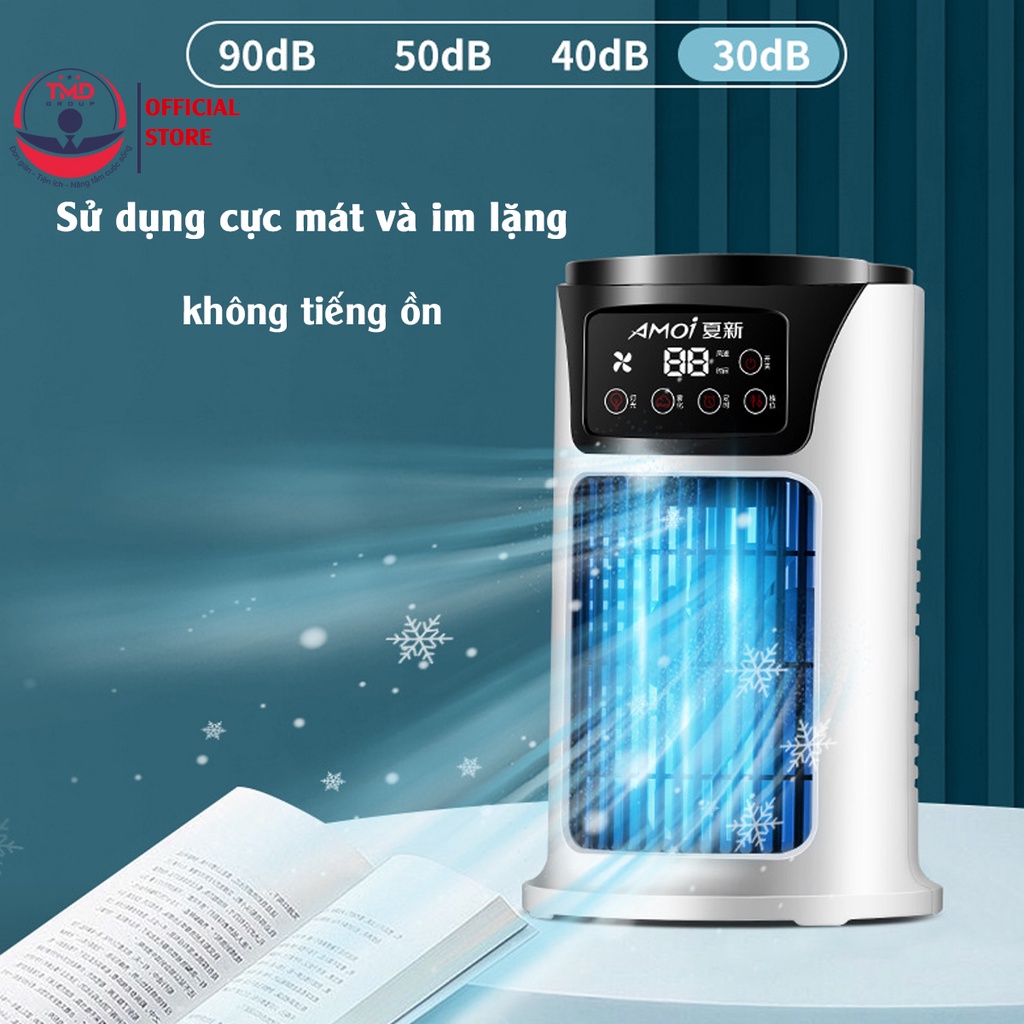 Quạt điều hoà để bàn TMD GROUP - Phun sương làm mát nhanh chóng, công suất cao 18W, 6 cấp độ gió, chứa 300ml