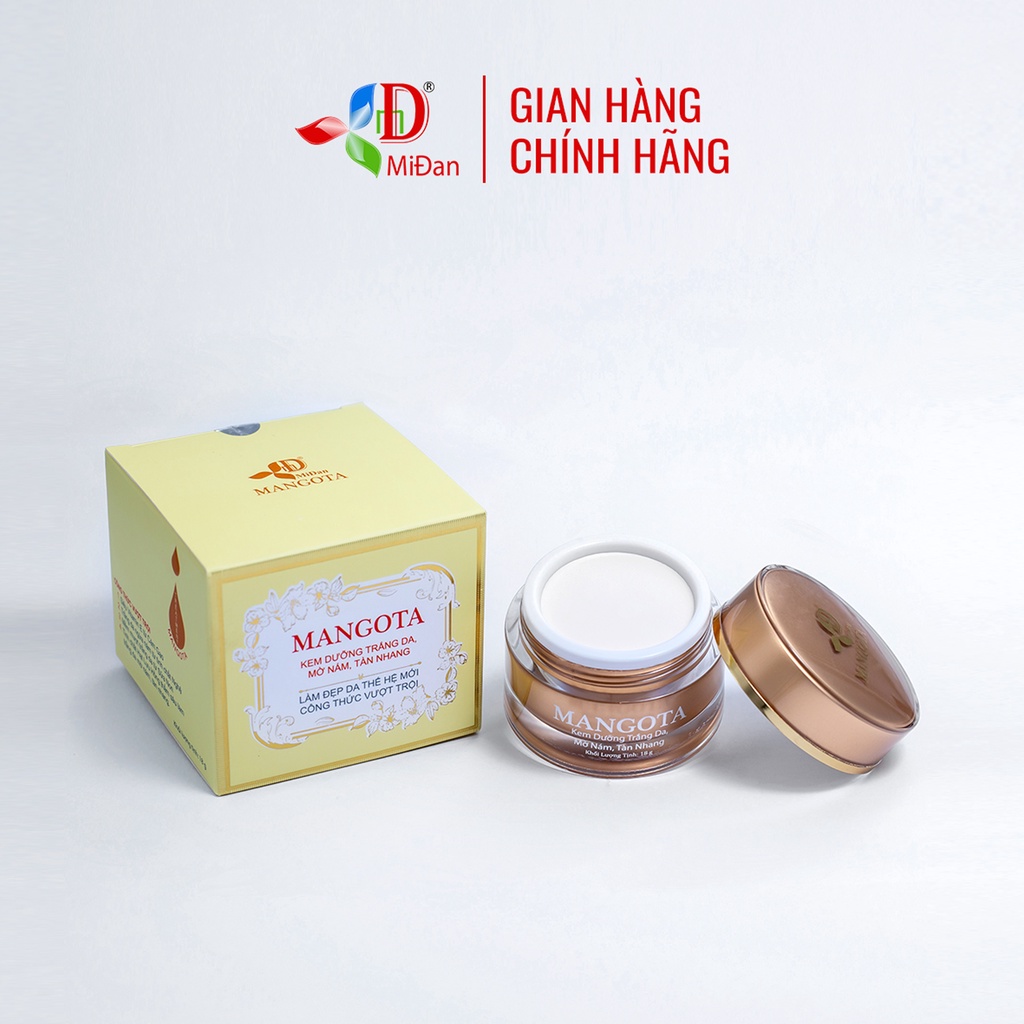 Kem dưỡng trắng da Whitening Cream Mangota cao cấp dưỡng da trắng sáng, mờ thâm, nám 22g