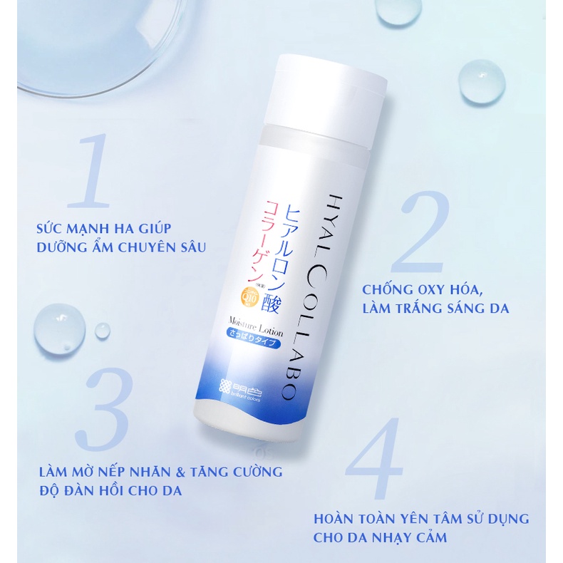 Nước hoa hồng ngừa lão hóa MEISHOKU Hyalcollabo emolliet lotion