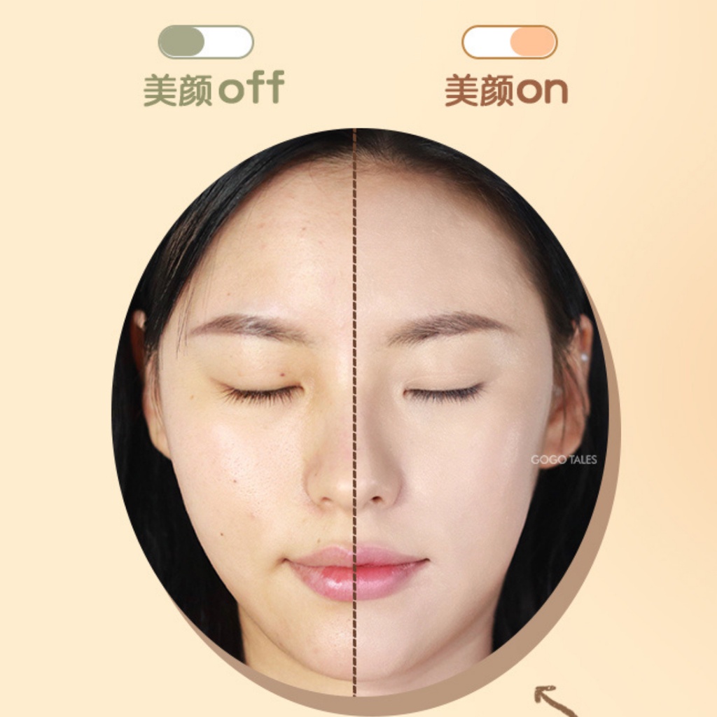 Kem Che khuyết điểm 3 màu GOGO TALES Light Coke Silk Moisten GT470 không trôi Che khuyết điểm Nara chính hãng