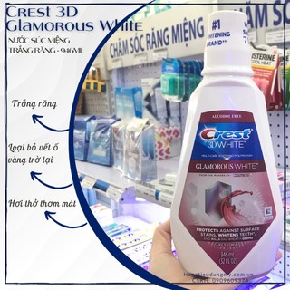 Nước súc miệng Crest 3D White Glamorous White