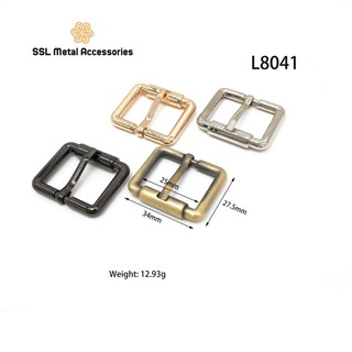 Khóa kim túi xách kim loại tăng giảm thời trang mới cho túi ví L8041, lọt lòng 2,5cm(1 cái)
