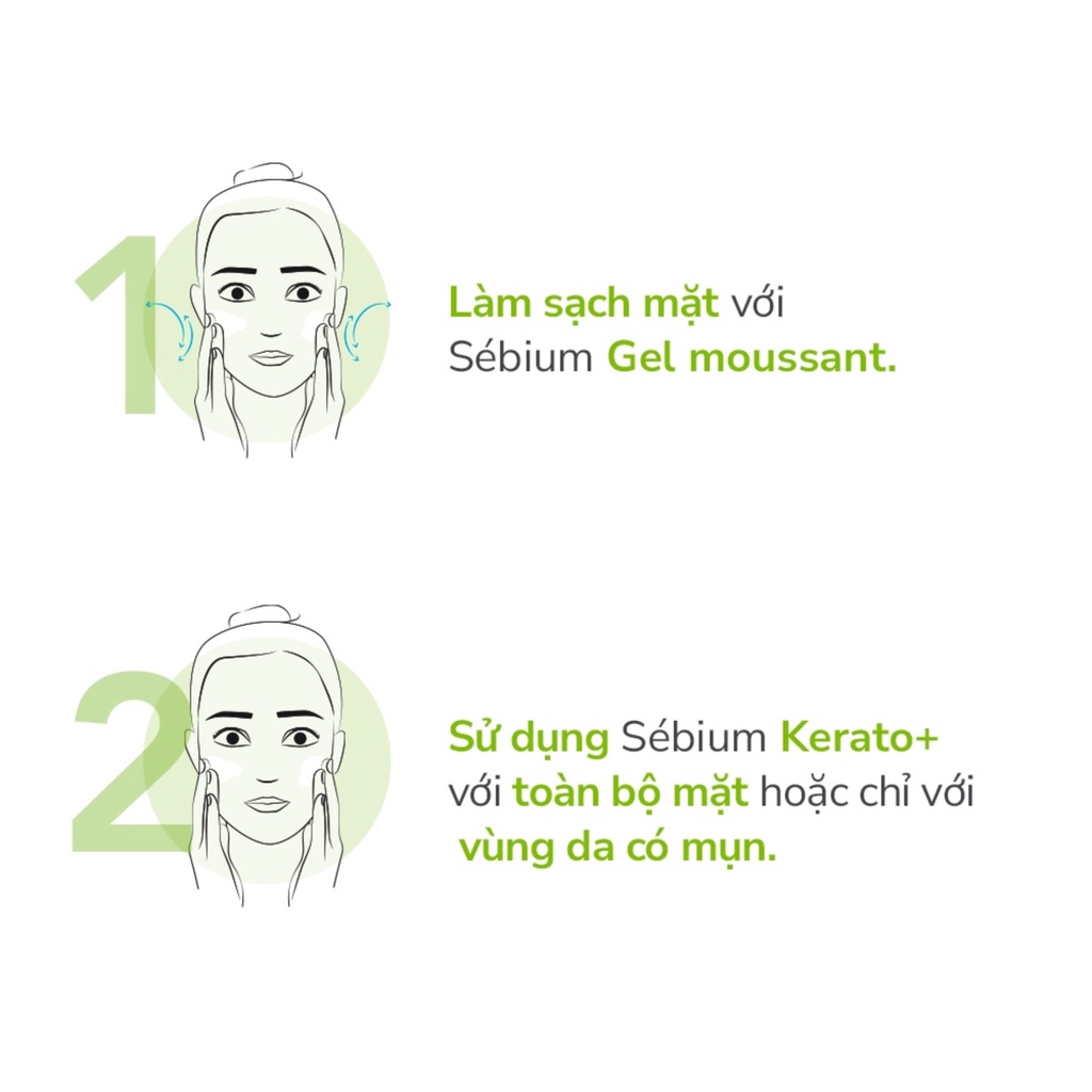 Kem dưỡng giảm mụn chuyên sâu cho da mụn nhẹ đến trung bình Bioderma Sébium Kerato+ 30ml ILIVING-BIOKDGM30