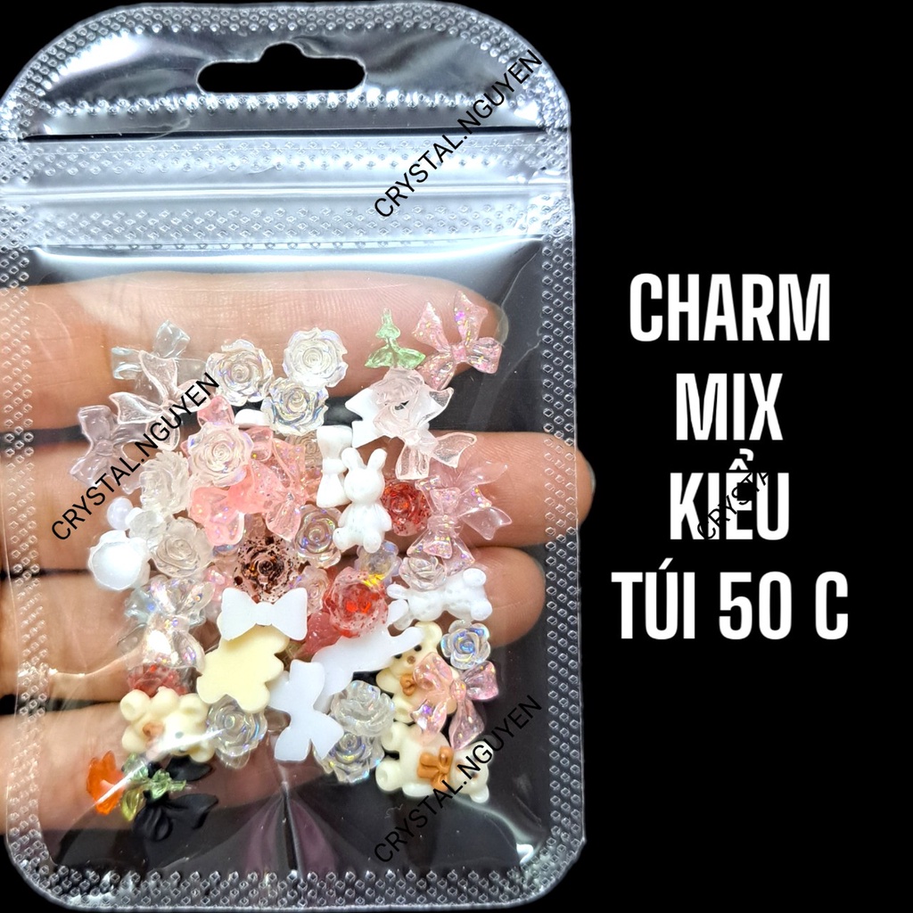 CHARM  NAIL - MIX CÁC KIỂU HÌNH - PHỤ KIỆN TRANG TRÍ MÓNG