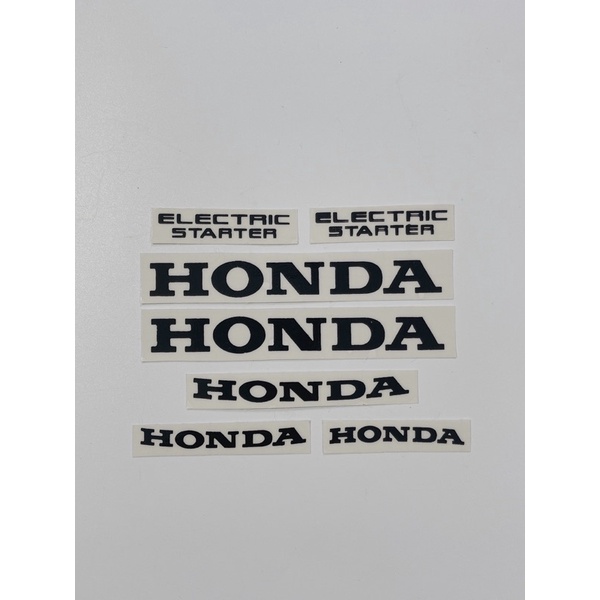 Bộ 7 tem chữ Honda dán trang trí xe máy, có sẵn keo phía sau