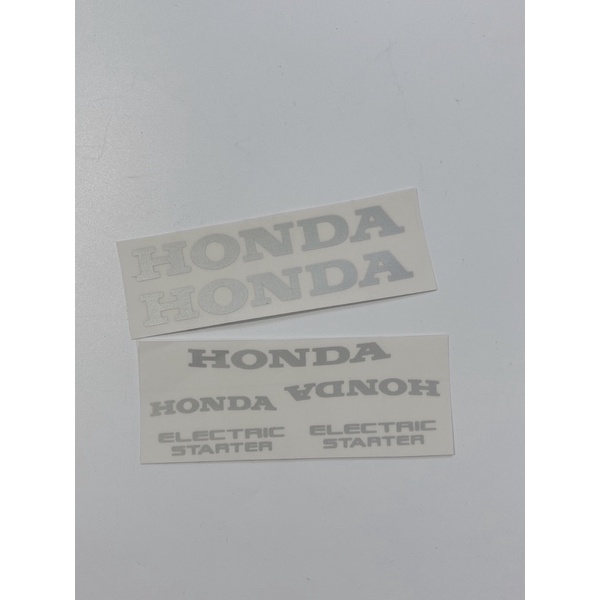 Bộ 7 tem chữ Honda dán trang trí xe máy, có sẵn keo phía sau