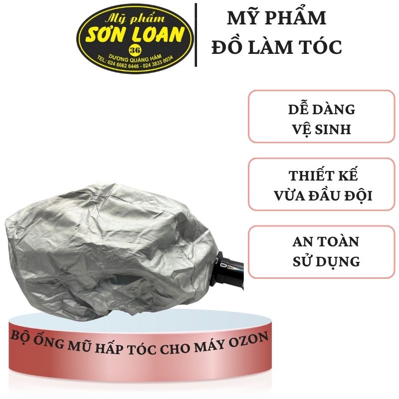 Bộ ống mũ hấp tóc cho máy Ozon, phụ kiện máy hấp