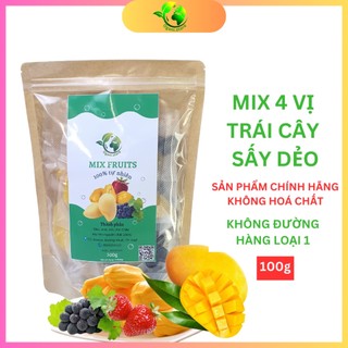 Trái cây sấy dẻo Mix 4 loại Ogani.store 100g không đường, không hóa chất