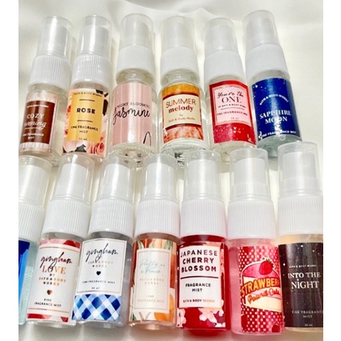 Xịt thơm toàn thân Body Mist Bath and Body Works Mini 10ml