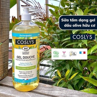 Sữa tắm hữu cơ Coslys chiết xuất yến mạch, dầu olive. cỏ roi ngựa...