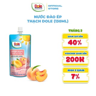 [ship đồng giá 12-20k tất cả đơn] (hàng tặng không bán) nước đào ép thạch dole (130ml)