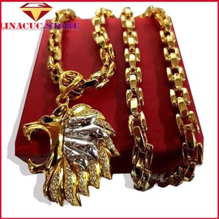 Dây chuyền nam vòng cổ titan mạ vàng cao cấp phong cách hàn quốc đẳng cấp sang trọng