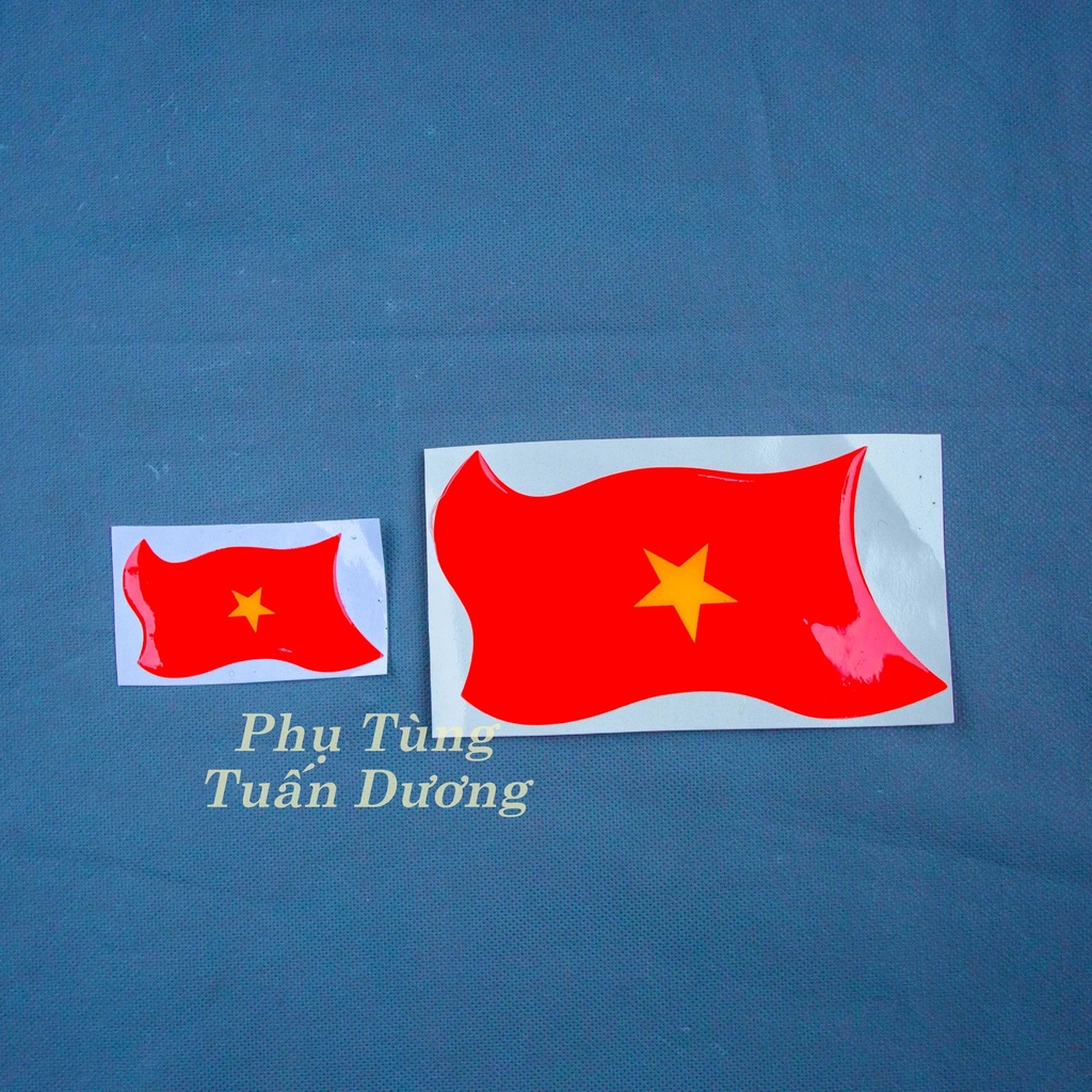 Tem Decal Logo Cờ Việt Nam Giảm Kịch Sàn Ủng Hộ Việt Nam - Tem Dán Xe Máy, Dán Ô Tô Hàng Dày Dặn Cao Cấp