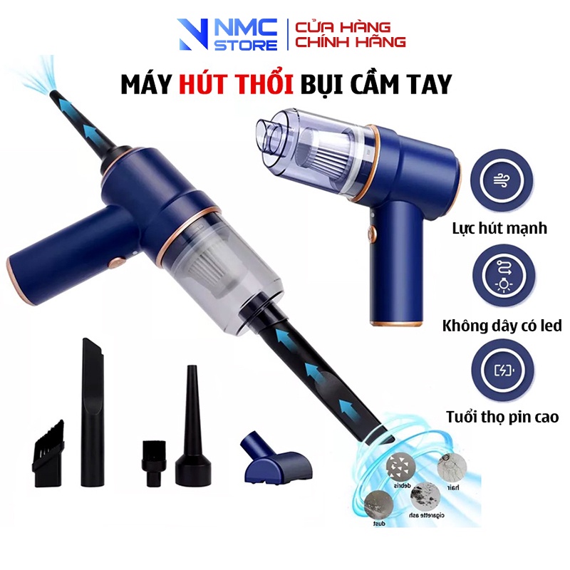 Máy Hút Bụi Xe Hơi Nmc Official Công Suất Lớn ( Có Chức Năng Thổi) Đa Dụng, Vệ Sinh Các Ngóc Ngách Trong Nhà