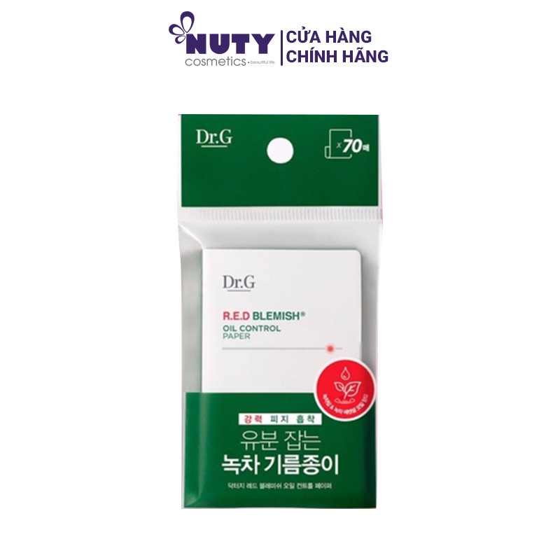 Giấy Thấm Dầu Dr.G R.E.D Blemish Oil Control Paper (70 Tờ)