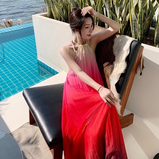 Đầm maxi loang màu cực xinh