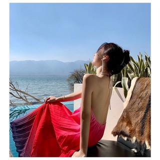 Đầm maxi loang màu cực xinh