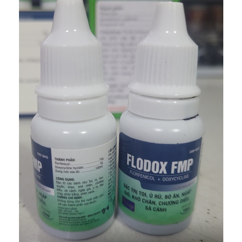 Flodox FMP  10ml, hen khẹc, vẩy mỏ , chướng diều, khô chân gà đá, gà chọi