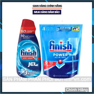 Viên (Gel) rửa bát Finish All in 1 Max dành cho máy rửa chén bát bát  - ImP - ImPvn